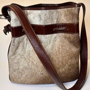 VTG Calf Hair Hide Handbag